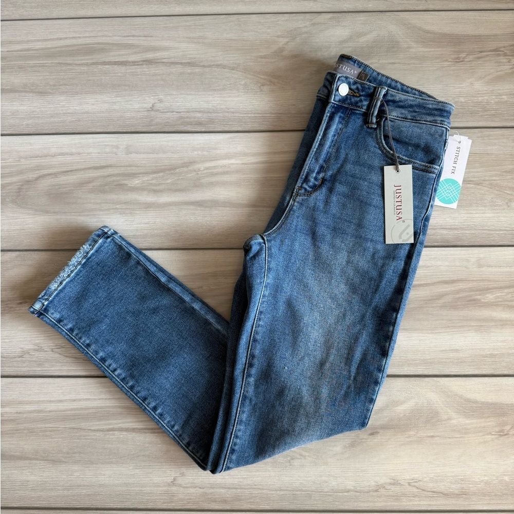 Just USA High Rise Women's Jeans - Medium Blue Wash